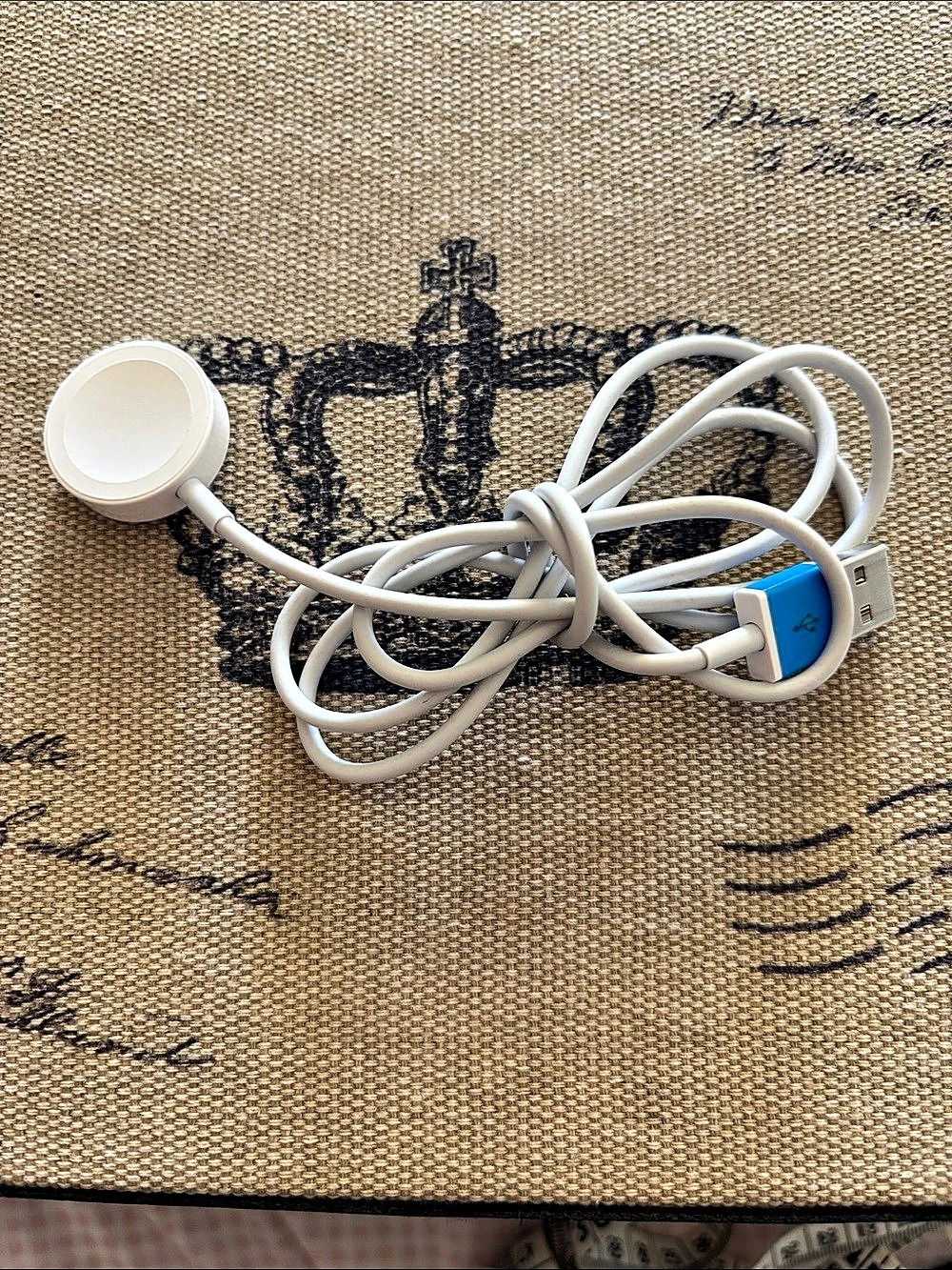 Apple Watch Magnetic Charging Cable White & Blue